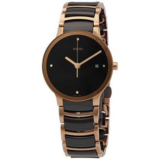 Rado Centrix Jubile Black Dial Black Ceramic Mens Watch R30554712