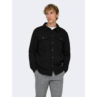 Only & Sons regular overshirt zwart