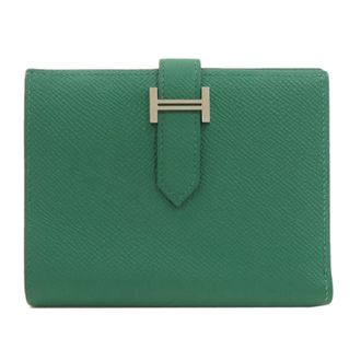 Herm&egrave;s Green Epsom Leather Wallet (Bi-Fold) (Pre-Owned)