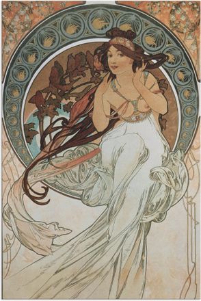 Artland Wandbild »Vier Künste: Die Musik. 1898« Frau 1 Stk. tlg. als Alubild, Outdoorbild, Poster in verschied. Grössen