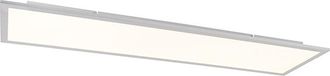 QAZQA Moderno L&aacute;mpara De Techo De Acero 120 Cm Con Led Y Mando A Distancia - Liv Pl&aacute;stico /acero Rectangular Incluye Led Max. 1 X 40 Watt - Qazqa
