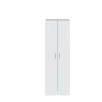 Usinestreet Armario de almacenaje 2 puertas blanco l58 cm