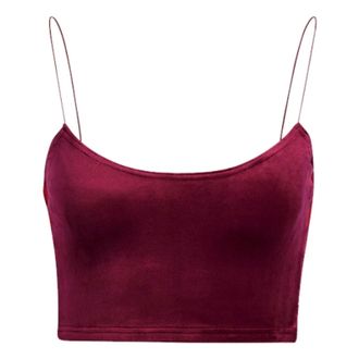 adidas (WMNS) adidas x Ivy Park Velour Bra Asia Sizing Burgundyb HH7136