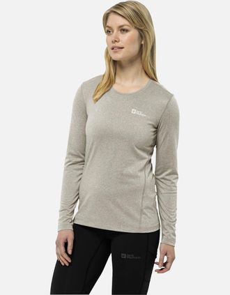 Jack Wolfskin Womens Jack Wolfskin Womens Sky Thermal Long Sleeve T-Shirt - Grey - Size: 10/8