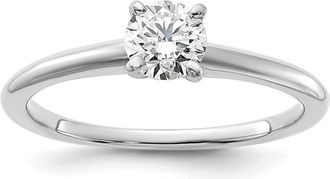 Diamond2Deal 14k Gold Lab Grown Diamond Wedding Band Ring 1/2Ct Clarity- VS Color- G-H