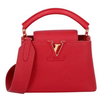 Louis Vuitton Pre-owned Capucines Mini Handtas - Dames - Vintage Mini Tas - Rood - ONE Size - Leer - Vintage