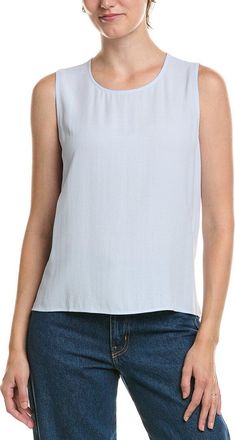 Eileen Fisher Round Neck Silk Shell