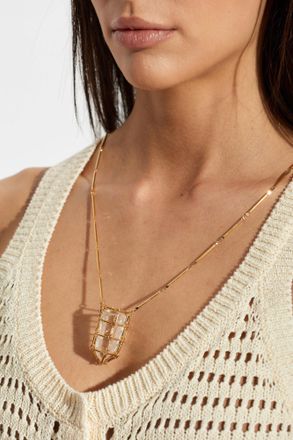 Isabel Marant Necklace With Stone, Womens, Gold