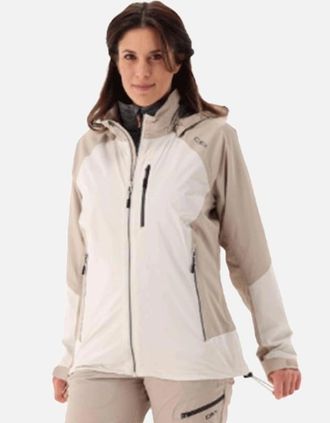 F.lli Campagnolo Womens CMP Womens Rip Stop Waterproof Jacket - White - Size: 10