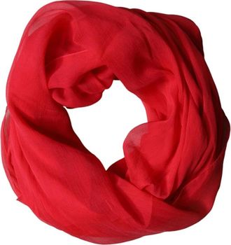 Dolce & Gabbana Silk Neck Wrap Shawl Scarf - Heren - Zijden sjaals - Rood - ONE Size - Accessoires
