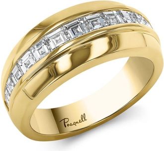 Pragnell 18kt yellow gold Manhattan diamond ring