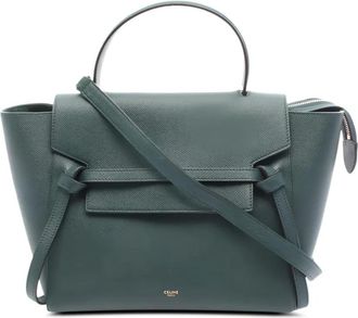 Celine Borsa tote mini in pelle anni 2010 - Verde