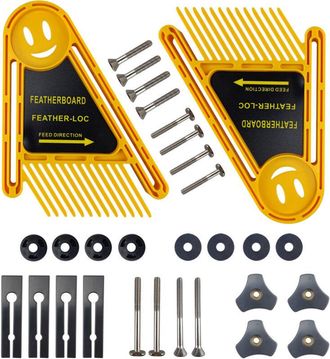 OEM Kit De Dedos De Empuje (con Plumas) Para Mayor Seguridad En M&aacute;quinas De Carpinter&iacute;a: Sierra De Mesa, Fresadora Invertida, Etc. (kit Rojo)
