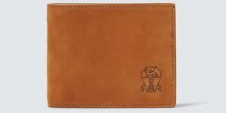 Brunello Cucinelli Suede bifold wallet