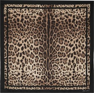 Dolce & Gabbana Leopard-print Silk Scarf