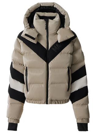 Mackage Kairi Chevron High-gloss Shell ski Jacket - Taupe - S (UK8-10 / S)