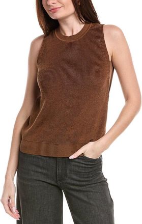Akris Linen & Silk-Blend Knit Sweater Vest