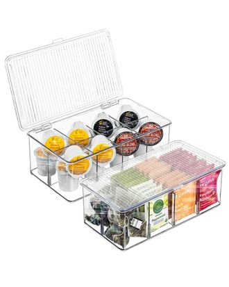 Sorbus Storage Bins For Pantry With Dividers And Lids