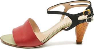 Fendi Sandali in pelle - Rosso