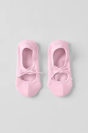 Alo | Ballet Grip Socks in Pink Marshmallow, Size: Medium/Large