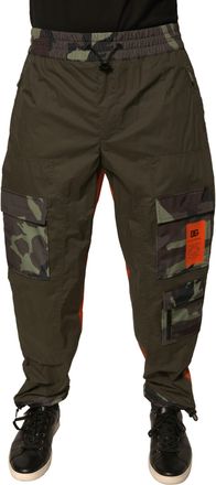 Dolce & Gabbana Multicolor Camouflage Jogger Cargo Mens Pants