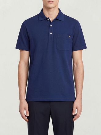 Valentino Garavani Polo in cotone con VLogo Signature e tasca a toppa