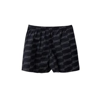 Balenciaga Womens Black Cotton Bermuda Shorts