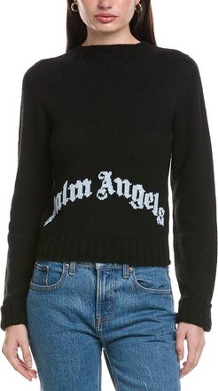 Palm Angels Pullover Wool & Cashmere-Blend Sweater