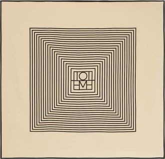 Toteme Monogram silk twill scarf