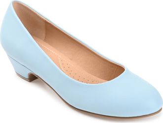 Journee Collection Saar Pump - Wide Width in Light Blue at Nordstrom Rack, Size 5.5