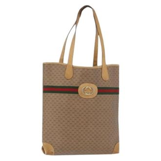 Gucci Pre-owned Tote Bags, female, Beige, Size: ONE SIZE Pre-owned Vintage Tote Bag
