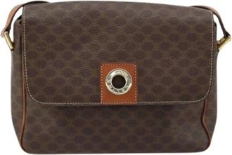 Celine Pre-owned Cross Body Bags, female, Brown, Size: ONE SIZE Pre-owned Canvas Cross Body Bag