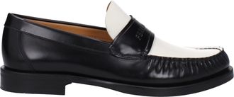 Ferragamo Mocassini Fillmore Uomo Pelle Nero/Mascarpone