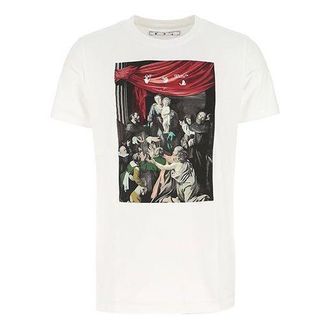 Off-white FW20 Caravaggio Printed Men White OMAA027E20JER0080110