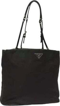 Prada Pre-owned Vintage Handtas - Dames - Vintage Shopper - Bruin - ONE Size - Nylon - Vintage