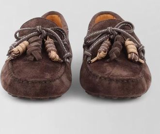 Tod's suede leather loafers