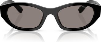 Miu Miu 0mu A03s Rectangular Acetate Sunglasses