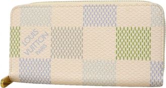 Louis Vuitton Light Blue White Long Wallet (Bi-Fold) (Pre-Owned)