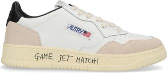Autry Medalist Low Leather Suede Detailing Sneakers