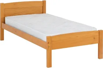 Seconique Seconique - Amber 3 Feet Bed Frame - L198 x W96 x H74 cm - Antique Pine
