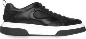 Ferragamo Cassina Leather Low-Top Sneakers, Size 8.5