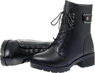 Generic Womens Winter Ankle Boots Wool Lined Non-Slip Platform Boots