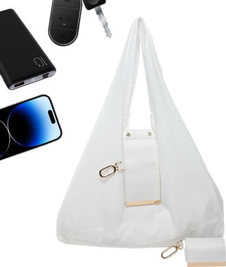 Generic Tote Bag - PU Leather Trendy Purses | Lightweight Expandable Key Ring Tote,for Women Students Teachers Travel Outdoor Shopping School Office Work Beac