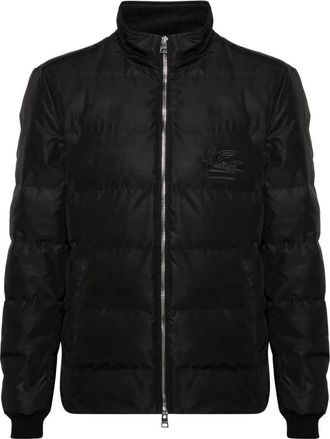Etro Down Jassen - Heren - Gewatteerde jassen - Zwart - L - Polyester - Jassen