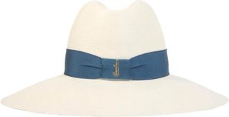Borsalino Gestructureerde Kroon Panama Hoed - Dames - Hoeden - Beige - M - Accessoires