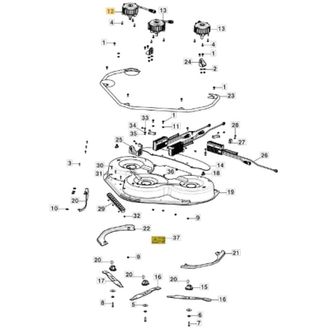 STIGA Sports Cuchillas De Motor Dx Modelos De Tractor De C&eacute;sped Original Stiga 118563761/0