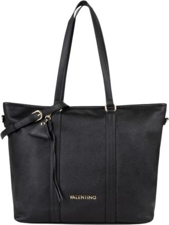 Valentino Maury Tote - Dames - Tassen - Zwart - Maat: ONE Size Leer
