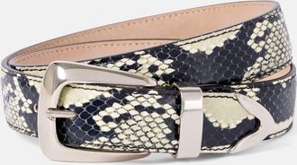 Khaite Benny snake-effect leather belt