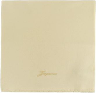 Jacquemus Logo Scarf - unisex - Wintersjaals - Geel - ONE Size - Wol - Accessoires
