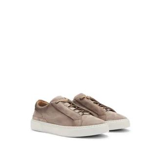 BOSS Gary low-top trainers in suede